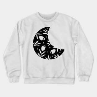 Floral Moon Crewneck Sweatshirt